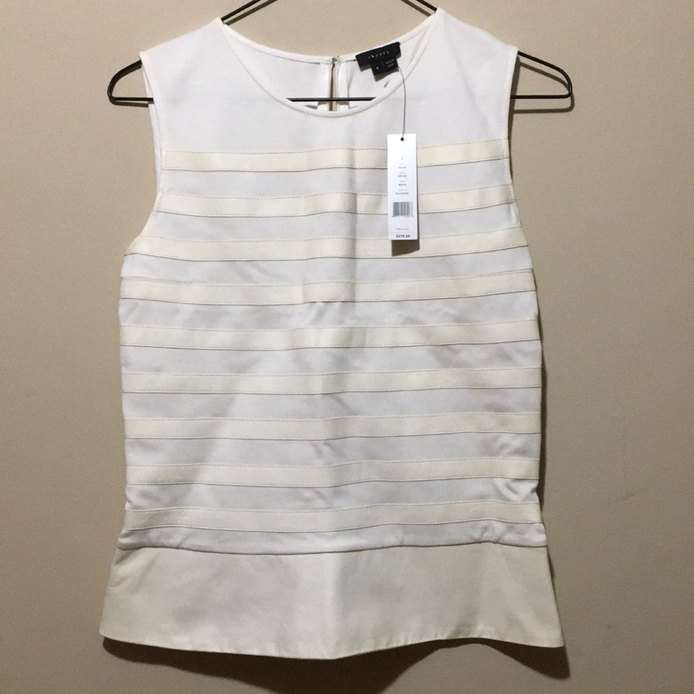 Sleeveless leather like and Pryor material